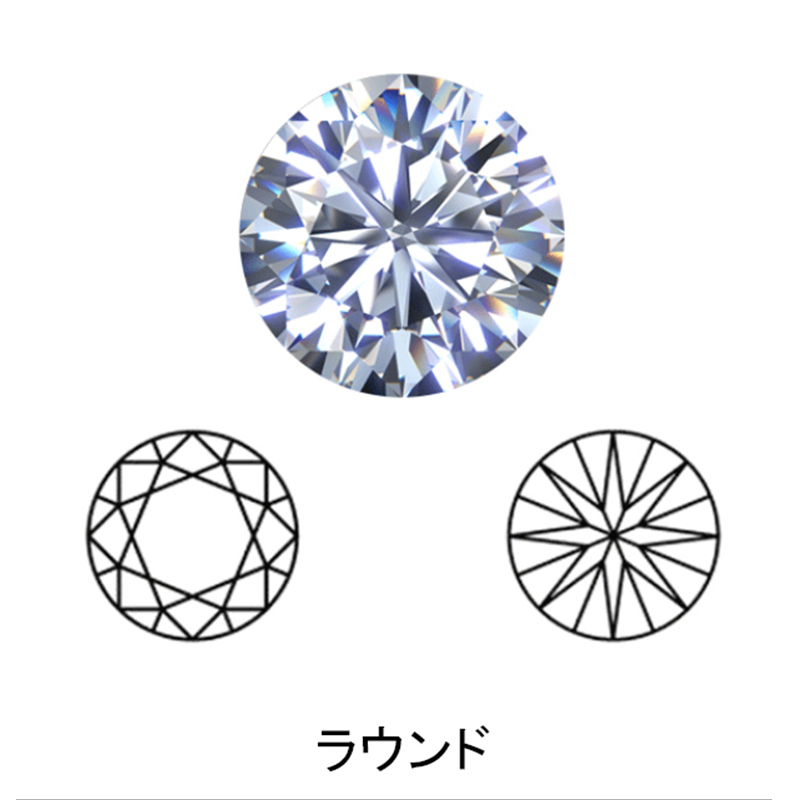 brilliant cut display of LONITÉ cremation diamonds from hair or cremation ashes