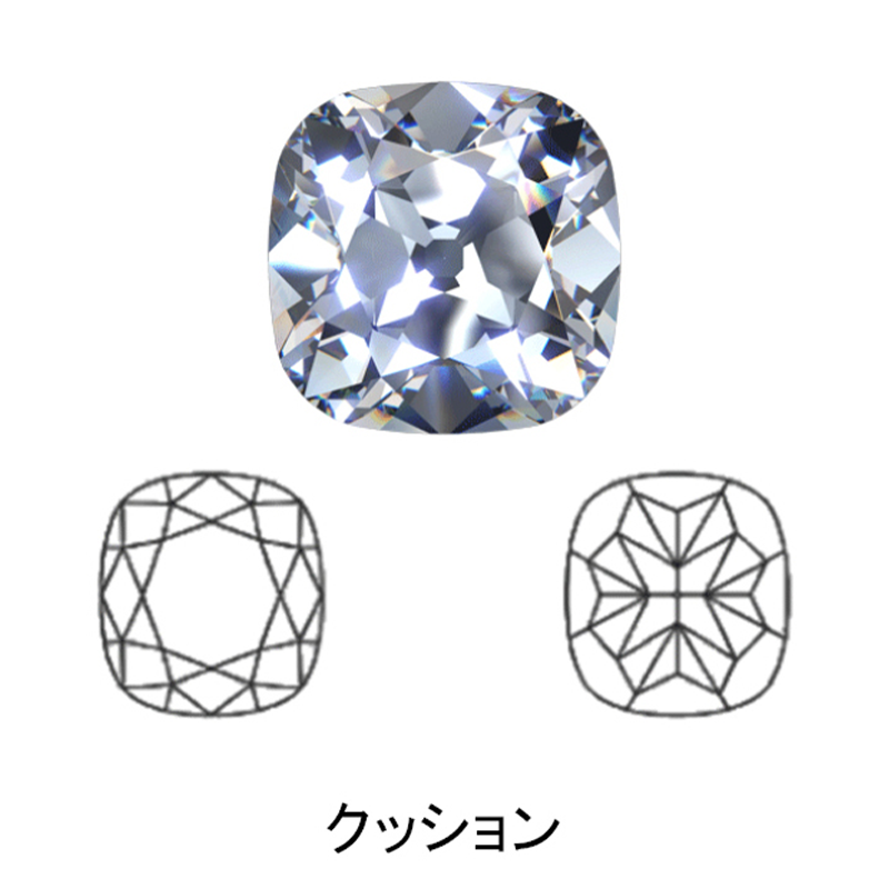 cushion cut display of LONITÉ cremation diamonds from cremated ashes and cremains