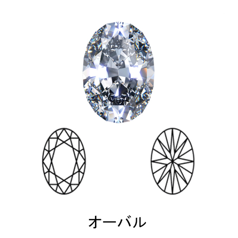 oval cut display of LONITÉ cremation diamonds from cremation ashes and hair